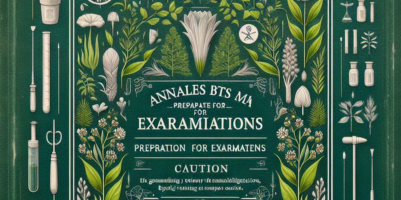 Annales BTSA MV (Métiers du Végétal) : Préparation aux Examens